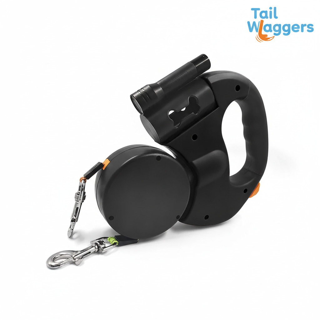 The Ultimate Dual Retractable Dog Leash with LED Light | Tangle-Free
