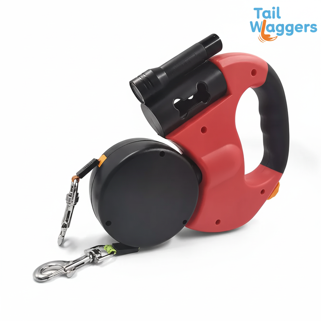 The Ultimate Dual Retractable Dog Leash with LED Light | Tangle-Free